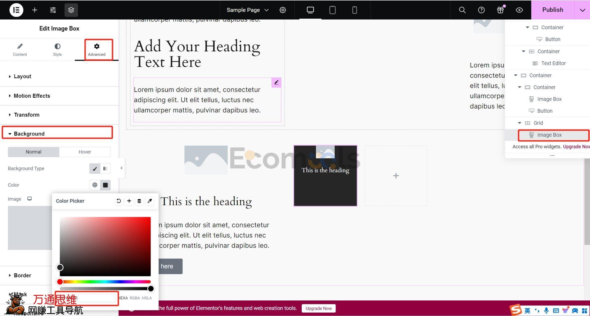 Elementor基础：Container（容器）和Layout（布局）详解