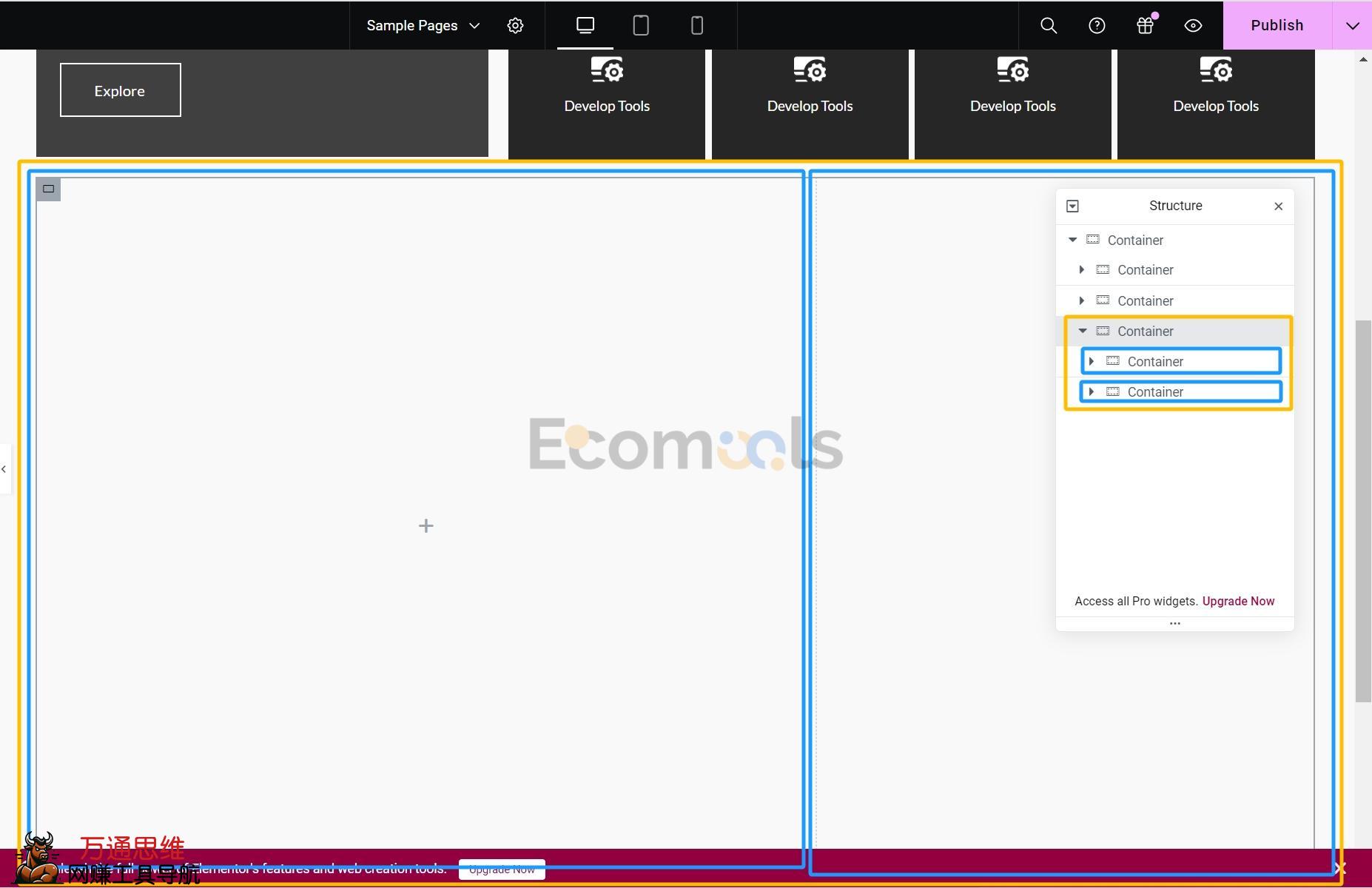 Elementor基础：Container（容器）和Layout（布局）详解